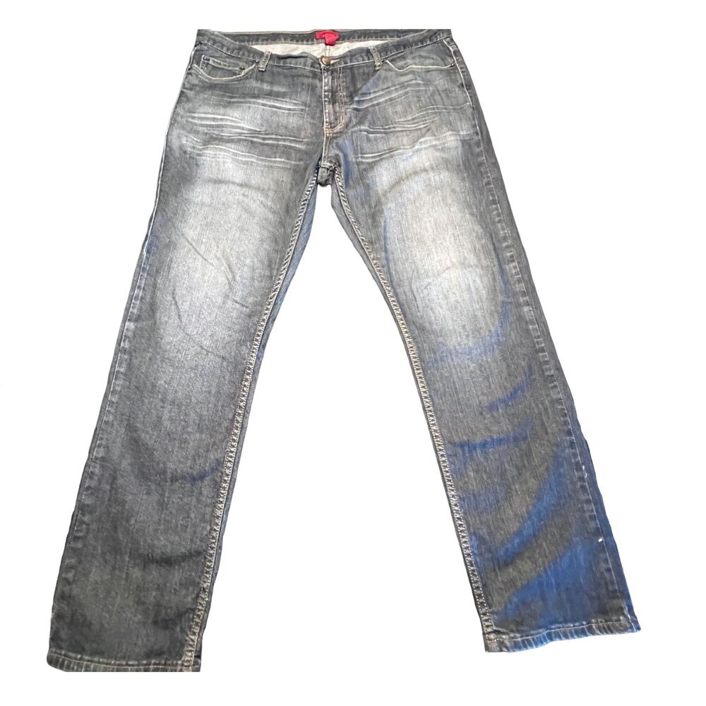 Men's Alfani Slim Fit Stretch Jeans Medium Wash Straight Leg 38x32